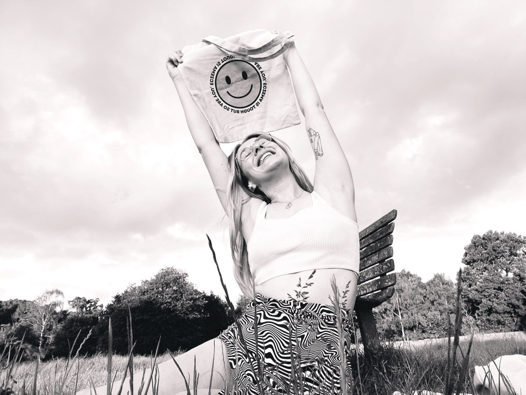 Skin Condition Awareness double-sided tote bag | 100% cotton, eczema, psoriasis, tsw, small batch production, unhide&nbsp;eczema